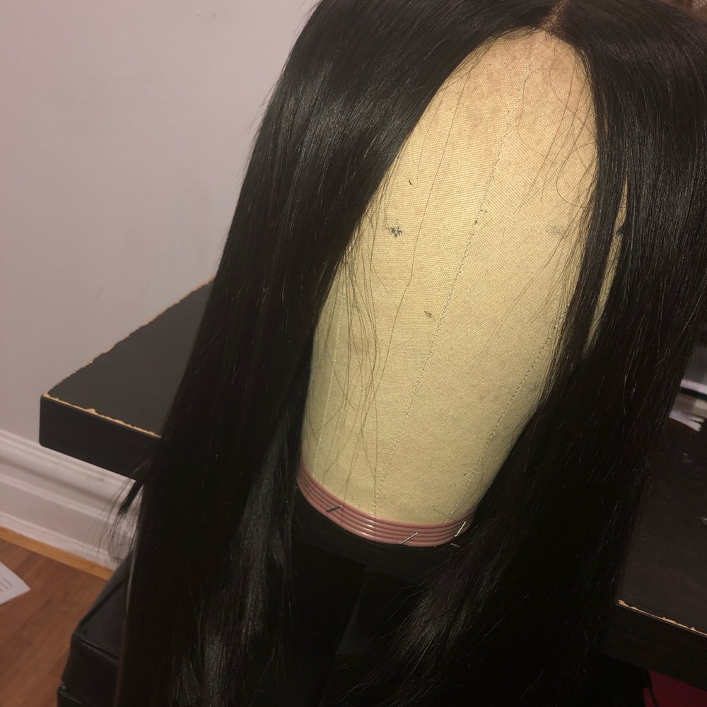Virgin Hair Blunt bob cut wig
